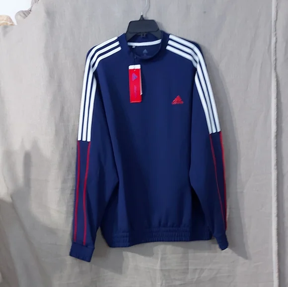 Adidas usa golf pullow sweaters size X-Large color blue Long sleeves  crewneck - Picture 8 of 16